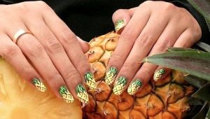 Solutions lumineuses et élégantes pour la conception de manucure avec des ananas