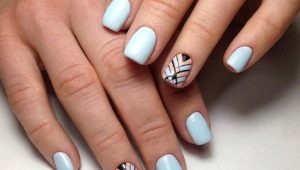 Idées de géométrie manucure pour ongles courts