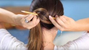 Coiffures élégantes avec un crayon