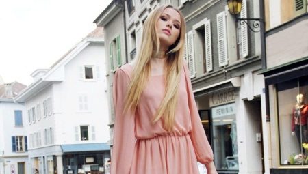 Robe pêche - pour un look doux