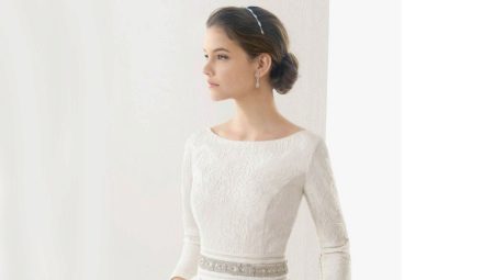 Robes de mariée fermées avec des manches
