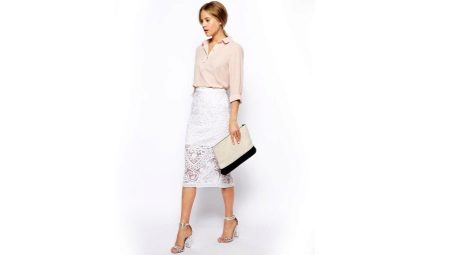 Jupe crayon blanche