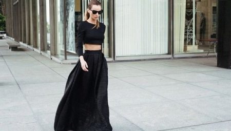Demi jupe longue jupe