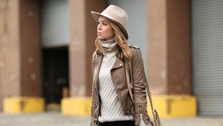 Veste en cuir femme