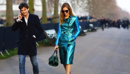 Manteau en cuir femme