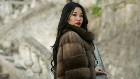 Manteau de vison avec sable