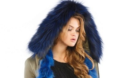 Parka Fourrure Bleue