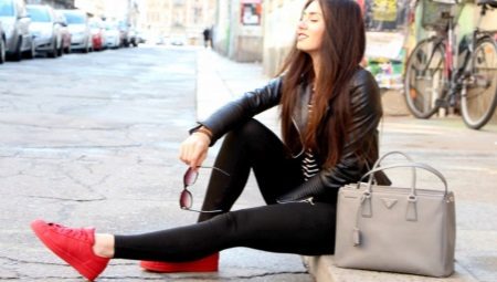 Baskets en cuir