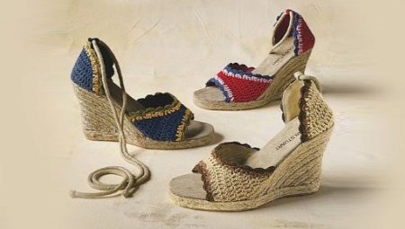 Sandales tricotées