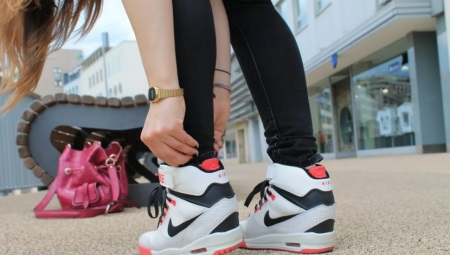 Baskets hautes en cuir
