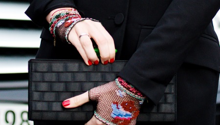 Gants sans doigts pour femmes