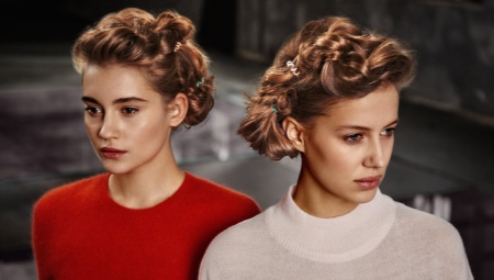 Cheveux élastiques au printemps