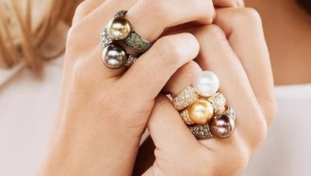 Bague Perle Noire