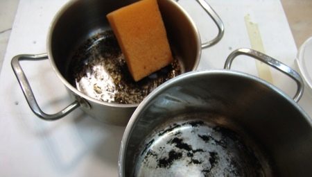 Casserole brûlée efficacement et rapidement lavée