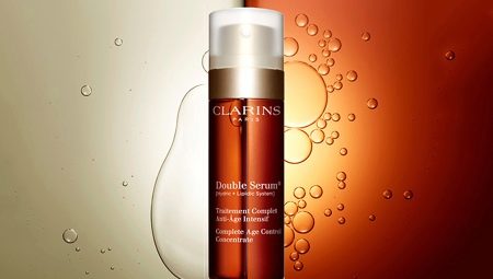 Espèces et caractéristiques du sérum Clarins