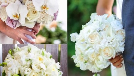 Bouquet de mariée d'orchidées: options et idées pour combiner avec d'autres fleurs