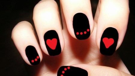 Design des ongles noirs