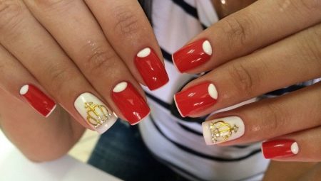 Manucure rouge-blanc: caractéristiques et idées de design modernes