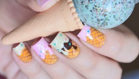  Manucure créative avec crème glacée: design et techniques