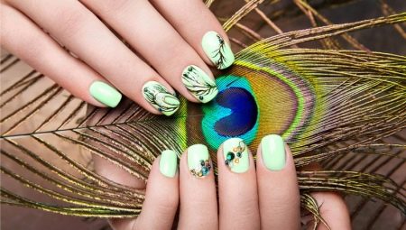 Manucure avec des oiseaux: exemples de tendances en matière de design et de mode