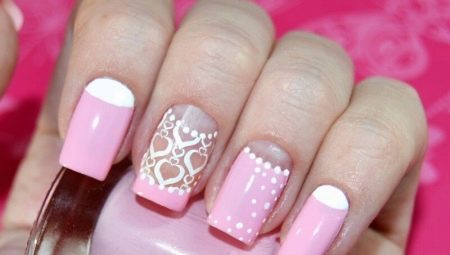 Idées originales pour manucure blanche et rose