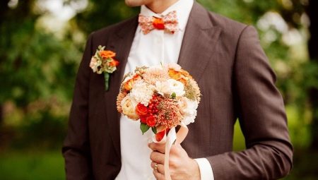 Bouquet de mariée d'automne: idées de design et subtilités de choix