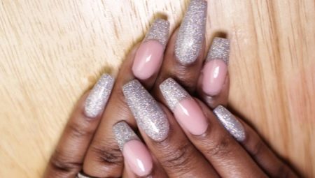 Manucure française avec paillettes: idées de design élégant et exemples