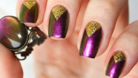 Chameleon gel polish: recommandations d'utilisation et options de création
