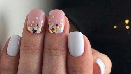 Idées et façons de créer une manucure avec des paillettes