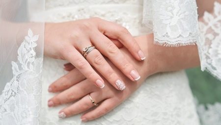 Idées de conception de manucure de mariage pour les ongles étendus
