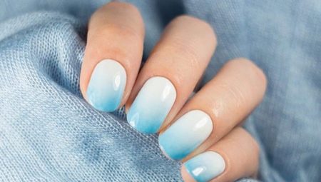 Manucure sur ongles ronds
