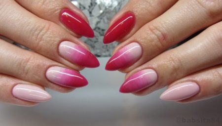 Fonctions de manucure avec transition de couleur et options de conception