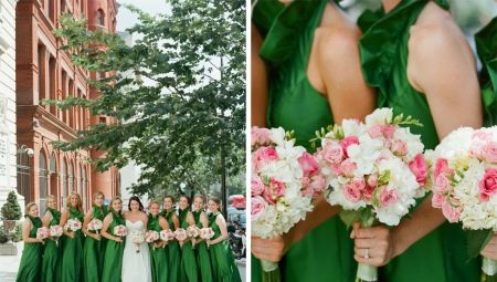 Mariage en vert: signification de l'ombre et options pour la conception de la célébration