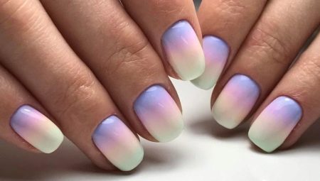 Variantes de manucure design élégant avec effet ombre