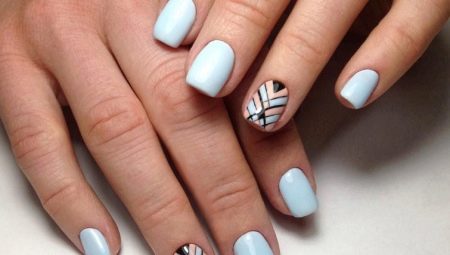 Idées de géométrie manucure pour ongles courts
