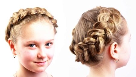 Comment tisser une tresse autour de la tête d'une fille?