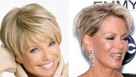 Coupes de cheveux courtes qui ne nécessitent pas de style, pour les femmes après 40 ans