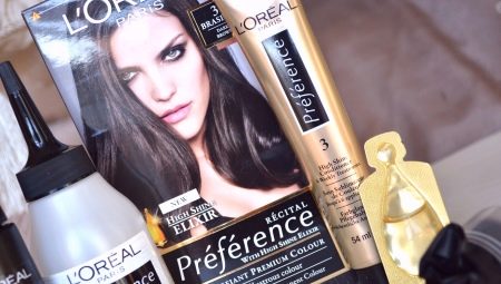 Hajszín L'Oreal Preference: színpaletta és használati utasítás