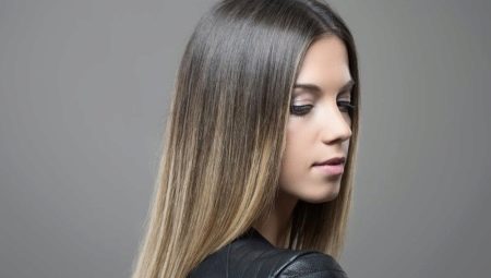 Ombre tumma vaaleat hiukset