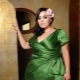 Robe de soirée verte pour la pleine