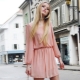Robe pêche - pour un look doux