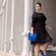 Robe de soirée noire grande taille pour femme obèse