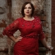 Robe rouge pour femmes obèses