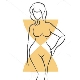 Robes pour la figure sablier