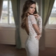 Robe de mariée avec des manches en dentelle