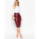 Jupe crayon taille haute
