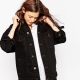 Veste en jean noir