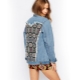 Veste en jean surdimensionnée - Jean boyfriend
