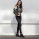 Jean noir taille haute