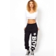 Pantalon de survêtement avec élastique au bas